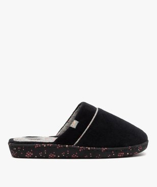 Chaussons femme mules plates en velours ras - Dim vue1 - DIM - GEMO
