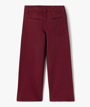 Pantalon ample en toile denim colorée fille vue3 - GEMO 4G FILLE - GEMO