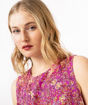 Blouse sans manches en maille fluide femme vue5 - GEMO 4G FEMME - GEMO