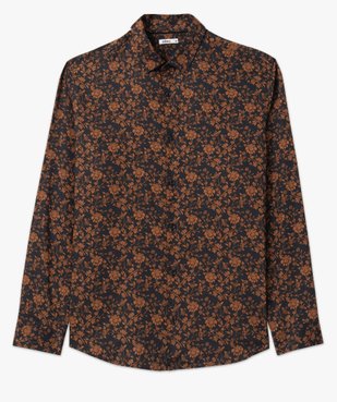 Chemise manches longues imprimée coupe droitie homme vue5 - GEMO (HOMME) - GEMO