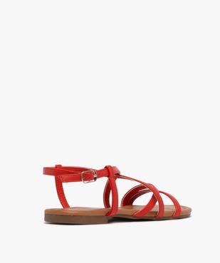 Sandales plates unies à fines brides femme vue4 - VALENTINA BALDA - GEMO