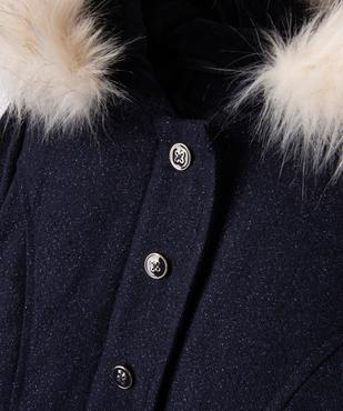 Manteau pailleté à capuche fille - LuluCastagnette vue4 - LULU CASTAGNETTE GEMO FOR GOOD - GEMO