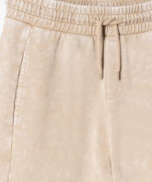 Bermuda en malle coupe ample avec ceinture ajustable garçon vue2 - GEMO (JUNIOR) - GEMO