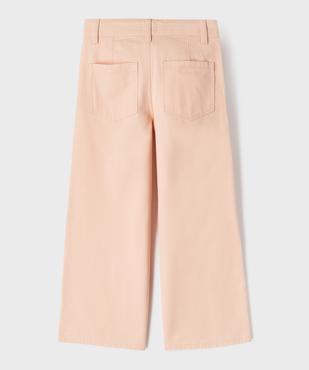 Pantalon wide leg avec taille ajustable fille vue3 - GEMO (ENFANT) - GEMO
