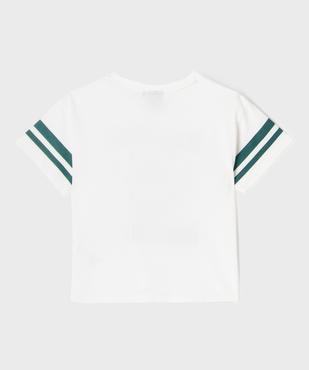 Tee-shirt manches courtes loose et court imprimé fille - Stranger Things  vue3 - STRANGER THINGS - GEMO