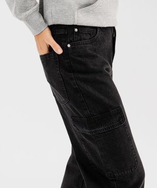 Jean cargo ample 100% coton femme vue2 - GEMO 4G FEMME - GEMO