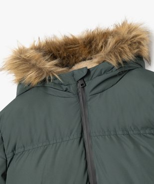 Blouson à capuche doublé fourrure imitation garçon vue2 - GEMO 4G GARCON - GEMO