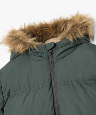 Blouson à capuche doublé fourrure imitation garçon vue2 - GEMO 4G GARCON - GEMO