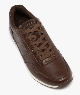 Baskets de ville à lacets aspect cuir homme - Carrera vue6 - CARRERA - GEMO