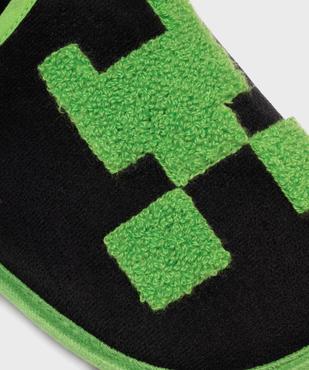 Chaussons mules en velours imprimés garçon - Minecraft vue6 - MINECRAFT - GEMO