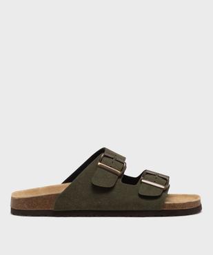 Mules à larges brides avec semelle intérieure cuir homme - Urban Steps vue1 - URBAN STEPS - GEMO