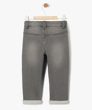 Jean slim en denim stretch délavé bébé garçon - LuluCastagnette vue4 - LULUCASTAGNETTE - GEMO