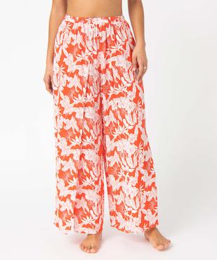 Pantalon de plage femme ouvert sur l’avant vue1 - GEMO 4G FEMME - GEMO
