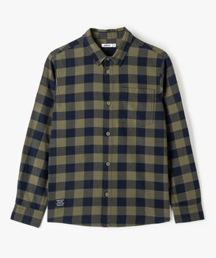Chemise garçon à carreaux vue1 - GEMO (JUNIOR) - GEMO