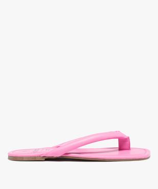 Sandales femme à entre-doigts uni matelassé vue1 - GEMO (CASUAL) - GEMO