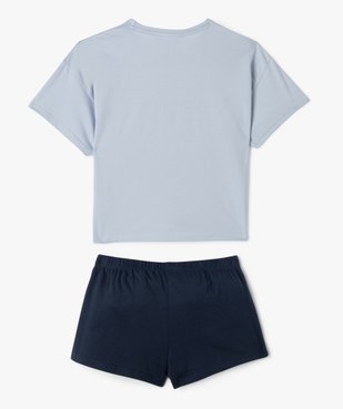 Pyjashort oversize imprimé Stitch fille - Disney vue3 - LILO & STITCH - GEMO