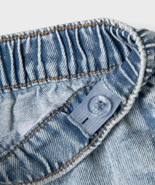 Bermuda en jean large à taille élastiquée garçon vue3 - GEMO (ENFANT) - GEMO