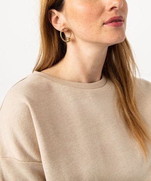 Sweat ample intérieur molletonné femme vue2 - GEMO(FEMME PAP) - GEMO