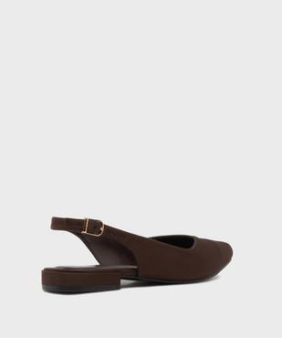 Escarpins slingback à motif léopard et talon plat femme - Follow Me vue4 - FOLLOW ME - GEMO
