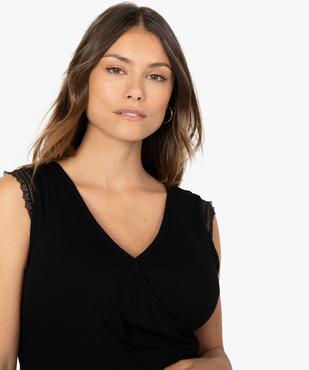 Nuisette de grossesse et allaitement avec haut cache-cœur vue2 - GEMO (MATER) - GEMO