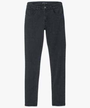 Jean slim taille basse uni en toile légère vue4 - GEMO (HOMME) - GEMO