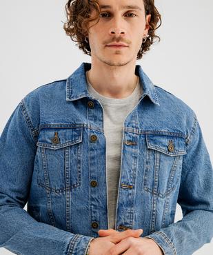 Veste en jean homme vue2 - GEMO 4G HOMME - GEMO