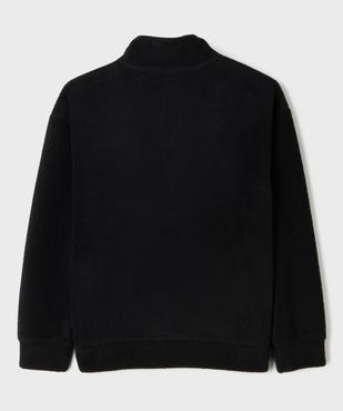 Sweat zippé bi-matières avec col montant garçon vue4 - GEMO (JUNIOR) - GEMO