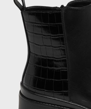 Boots avec empiècement texturé et semelle crantée femme - 5 Miles vue6 - 5 MILES - GEMO