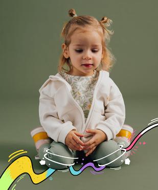 Legging uni en maille résistante bébé fille vue1 - GEMO(BEBE DEBT) - GEMO