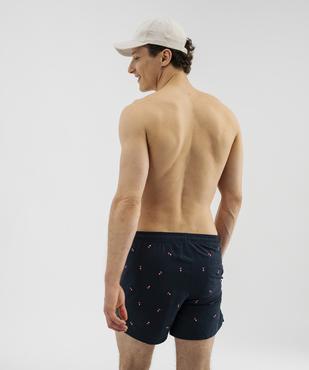 Short de bain à petits motifs brodés homme vue3 - GEMO 4G HOMME - GEMO