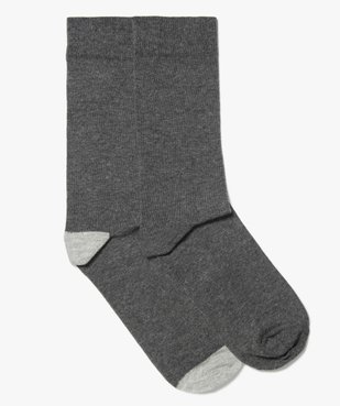 Chaussettes homme tige haute bicolores (lot de 5) vue1 - GEMO(HOMWR HOM) - GEMO