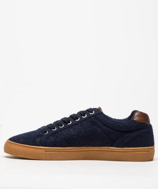 Basket homme en toile chaude vue3 - GEMO (CASUAL) - GEMO