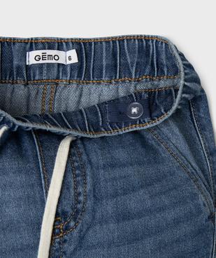 Jean relaxed avec taille ajustable garçon vue2 - GEMO (ENFANT) - GEMO