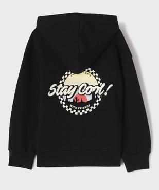 Sweat à capuche avec motif poitrine et dos garçon vue3 - GEMO (ENFANT) - GEMO