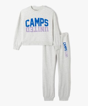 Pyjama fille en molleton doux - Camps United vue1 - CAMPS UNITED - GEMO