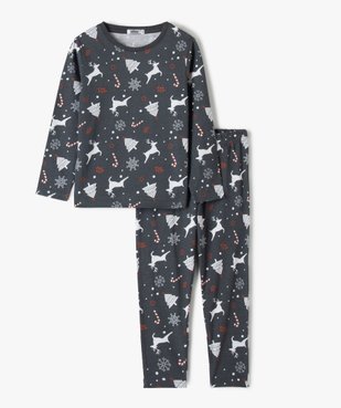 Pyjama de Noël garçon en jersey imprimé all over vue1 - GEMO (ENFANT) - GEMO