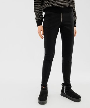 Pantalon en maille ajusté à taille élastiquée femme vue1 - GEMO(FEMME PAP) - GEMO