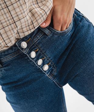 Jean bootcut taille haute en denim stretch femme vue2 - GEMO 4G FEMME - GEMO