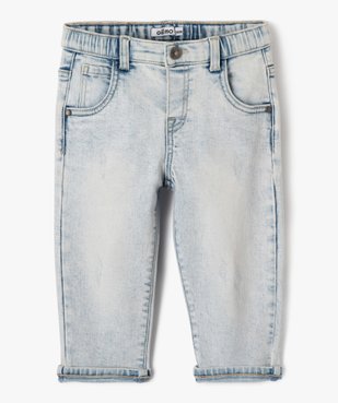 Jean droit bleached bébé garçon vue1 - GEMO(BB COUCHE) - GEMO