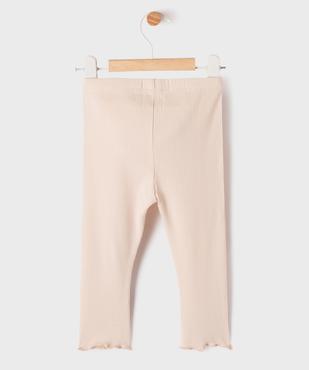 Legging en maille côtelée avec bas froncé bébé fille  vue3 - GEMO 4G BEBE - GEMO
