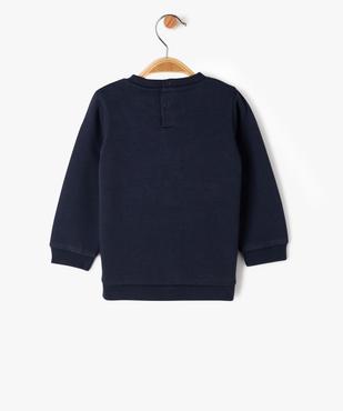 Sweat à message avec intérieur molletonné bébé garçon vue3 - GEMO 4G BEBE - GEMO