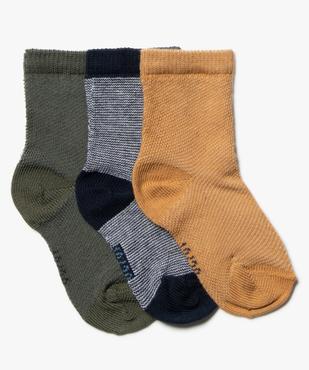 Chaussettes en coton bébé garçon (lot de 3)  vue1 - GEMO 4G BEBE - GEMO