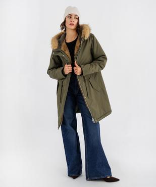 Parka à capuche doublée femme vue1 - GEMO(FEMME PAP) - GEMO