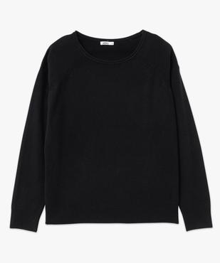 Pull fin à col rond finitions roulottée femme vue4 - GEMO(FEMME PAP) - GEMO
