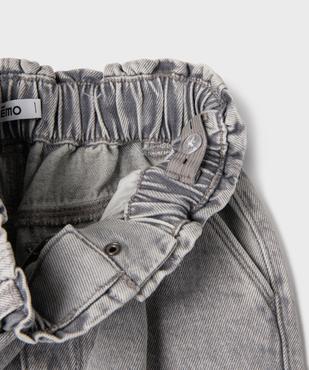 Jean wide leg avec ceinture élastique ajustable fille vue5 - GEMO (ENFANT) - GEMO