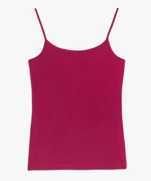 Débardeur uni à fines bretelles femme vue4 - GEMO (MAILLE) - GEMO