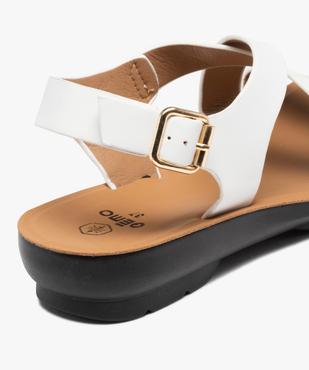 Sandales femme confort unies à semelle amortissante vue6 - GEMO (CONFORT) - GEMO