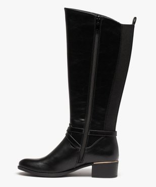 Bottes cavalières doublées avec bride cheville femme - Valentina Baldano vue3 - VALENTINA BALDA - GEMO