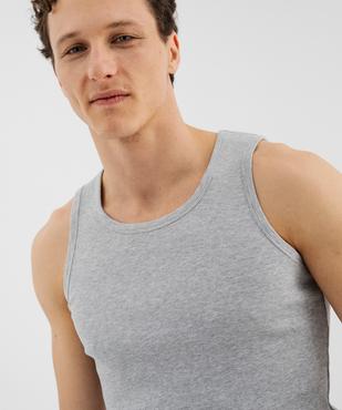 Débardeur en maille côtelée homme vue2 - GEMO 4G HOMME - GEMO