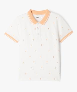 Polo manches courtes imprimé palmiers garçon vue1 - GEMO (ENFANT) - GEMO